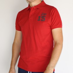 Polo Homme Rouge DPT 15 Rugby - Cantalife